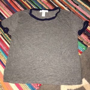 grey crop top
